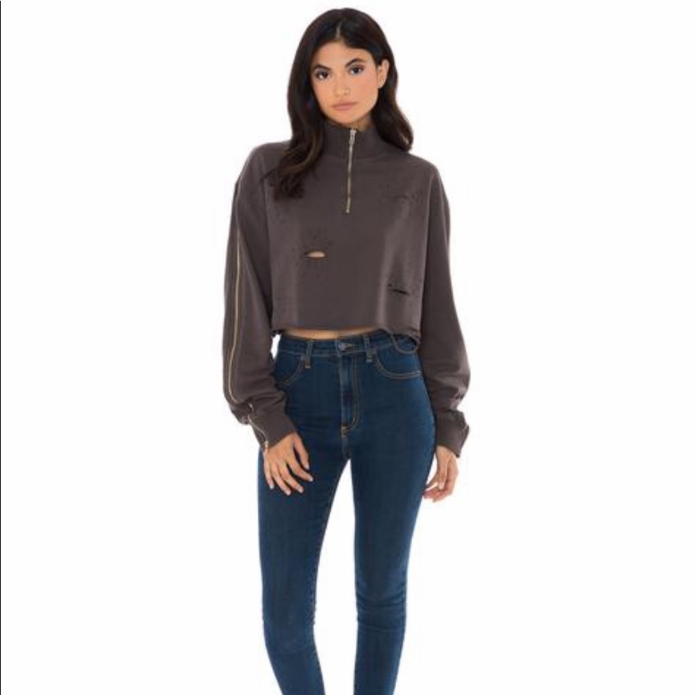 LF Emma and Sam Cropped Half ZIP